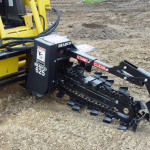 Bradco 625 Skid-Steer Trencher — 48-inch Boom, 6-inch Chain